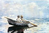 Winslow Homer Canvas Paintings - Rowboat